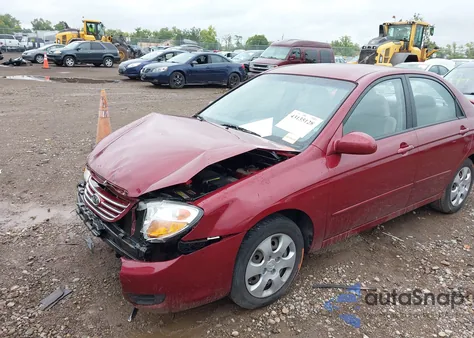 2007 Kia Spectra Ex from USA, damaged, VIN KNAFE121175382993